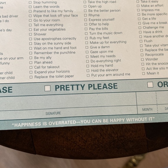 KNOCK KNOCK What You Must Do To Make Me Happy Notepad. - Picture 7 of 11